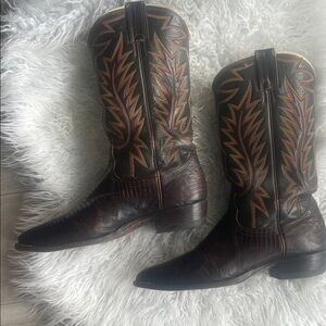 Nocana - Texas - Classic Brown Leather Cowboy Boots